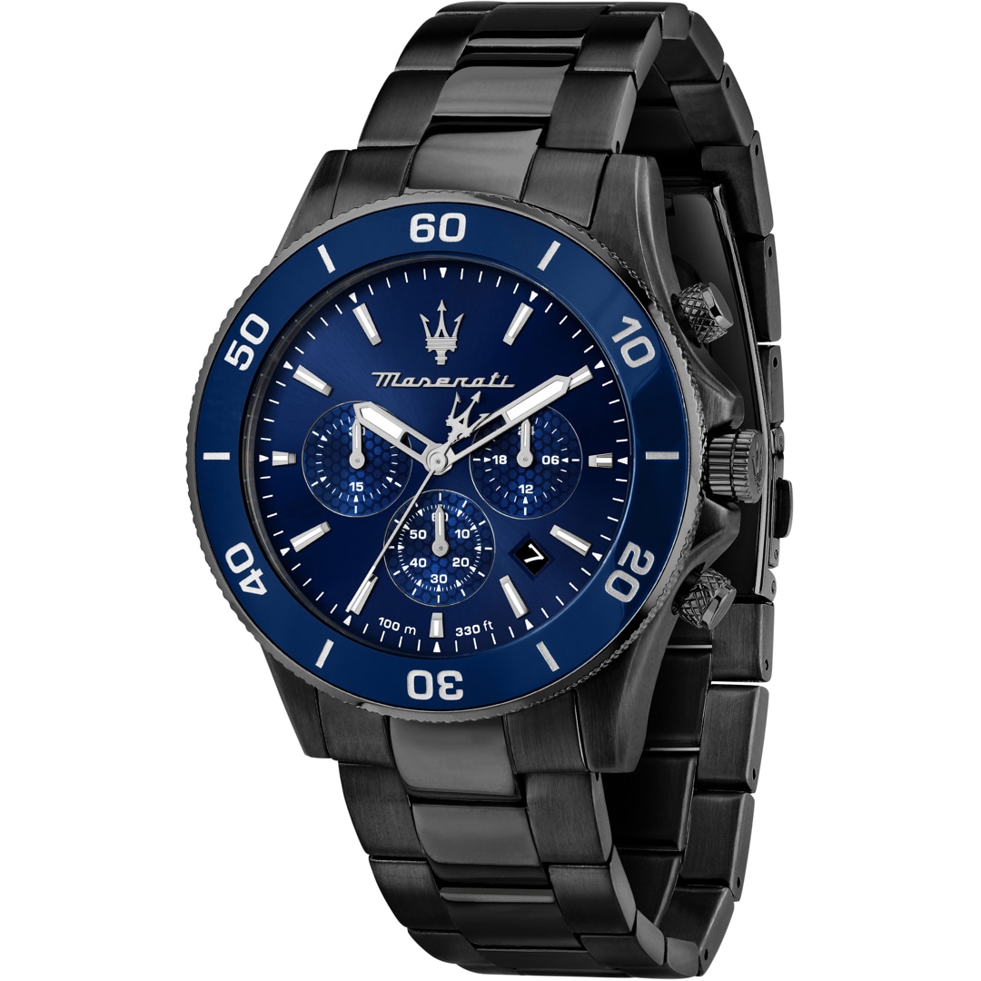 Maserati Competizione Chronograph Schwarz Blau R