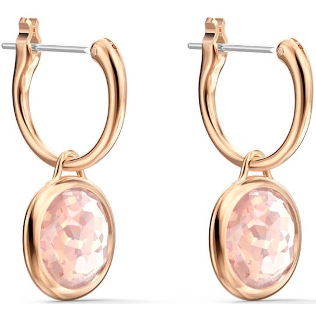 5560932 Swarovski Créoles Tahlia Mini rose métal doré rose