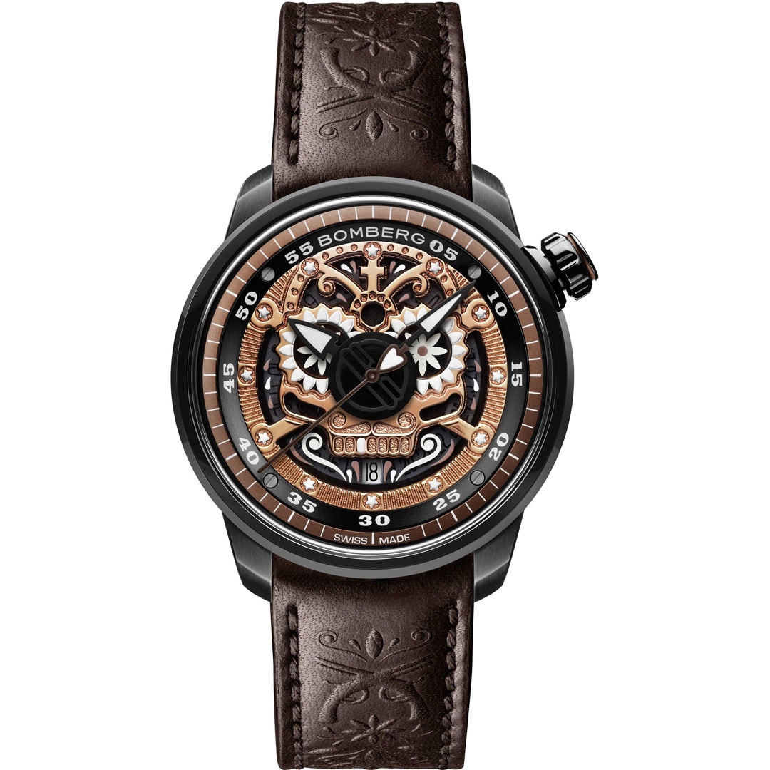 Bomberg BB 01 Automatic Mariachi Skull Limited Edition CT43ASPGD.24 1.11