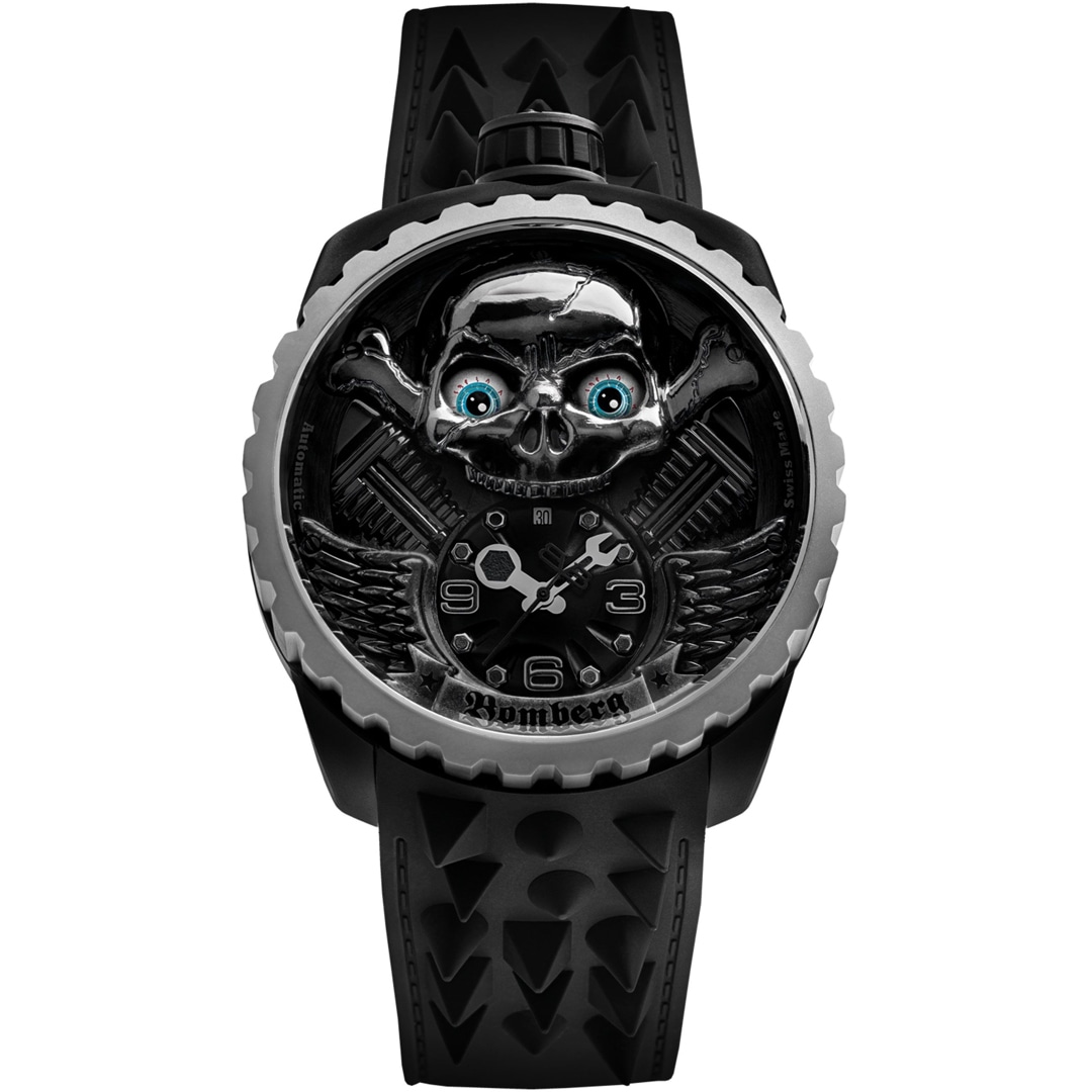 BS47APBA.056 3.3 Bomberg Bolt 68 Heritage Skull Rider Eternity Blue Automatic