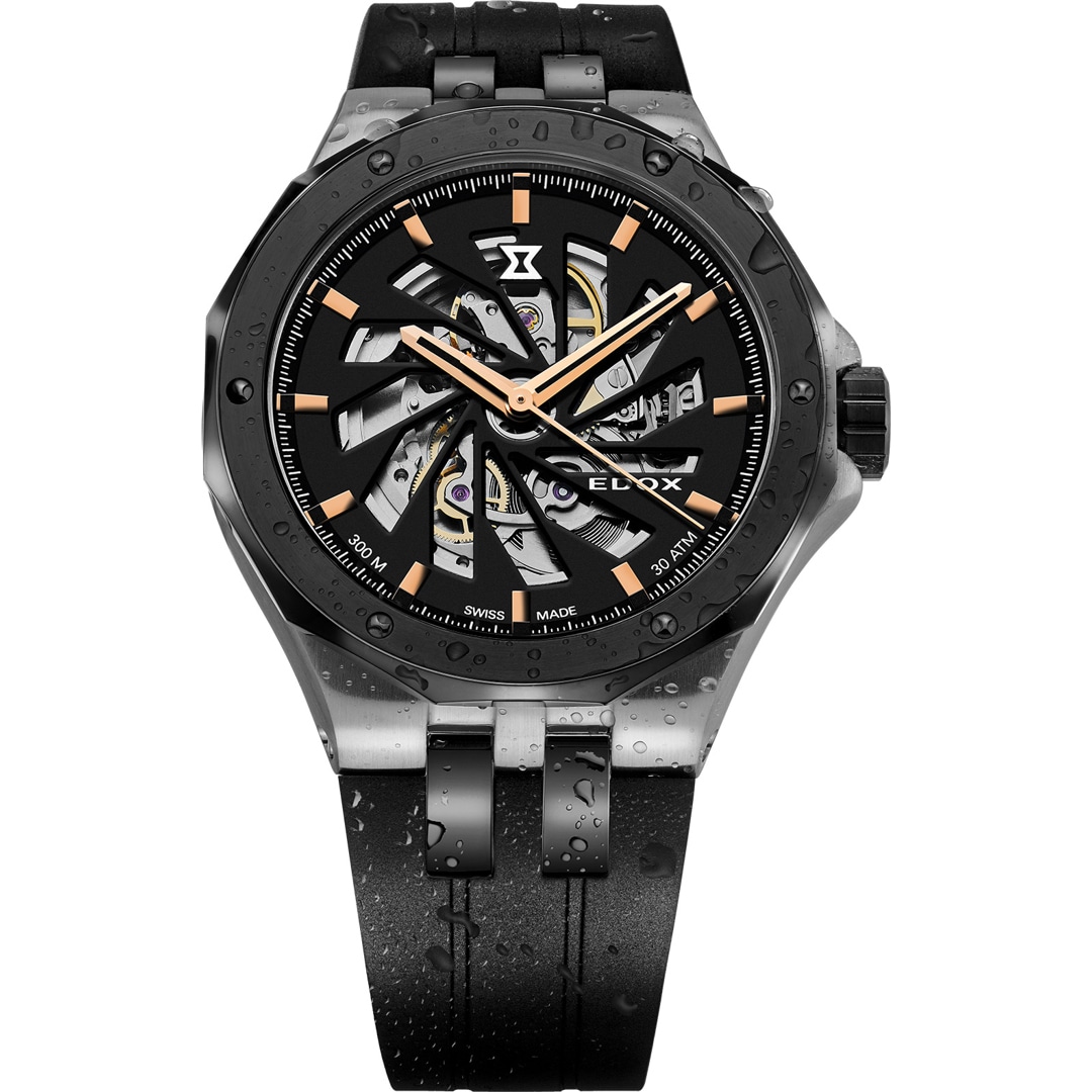 85304 357GN NRN1 Edox Delfin Mecano Skeleton Limited Edition