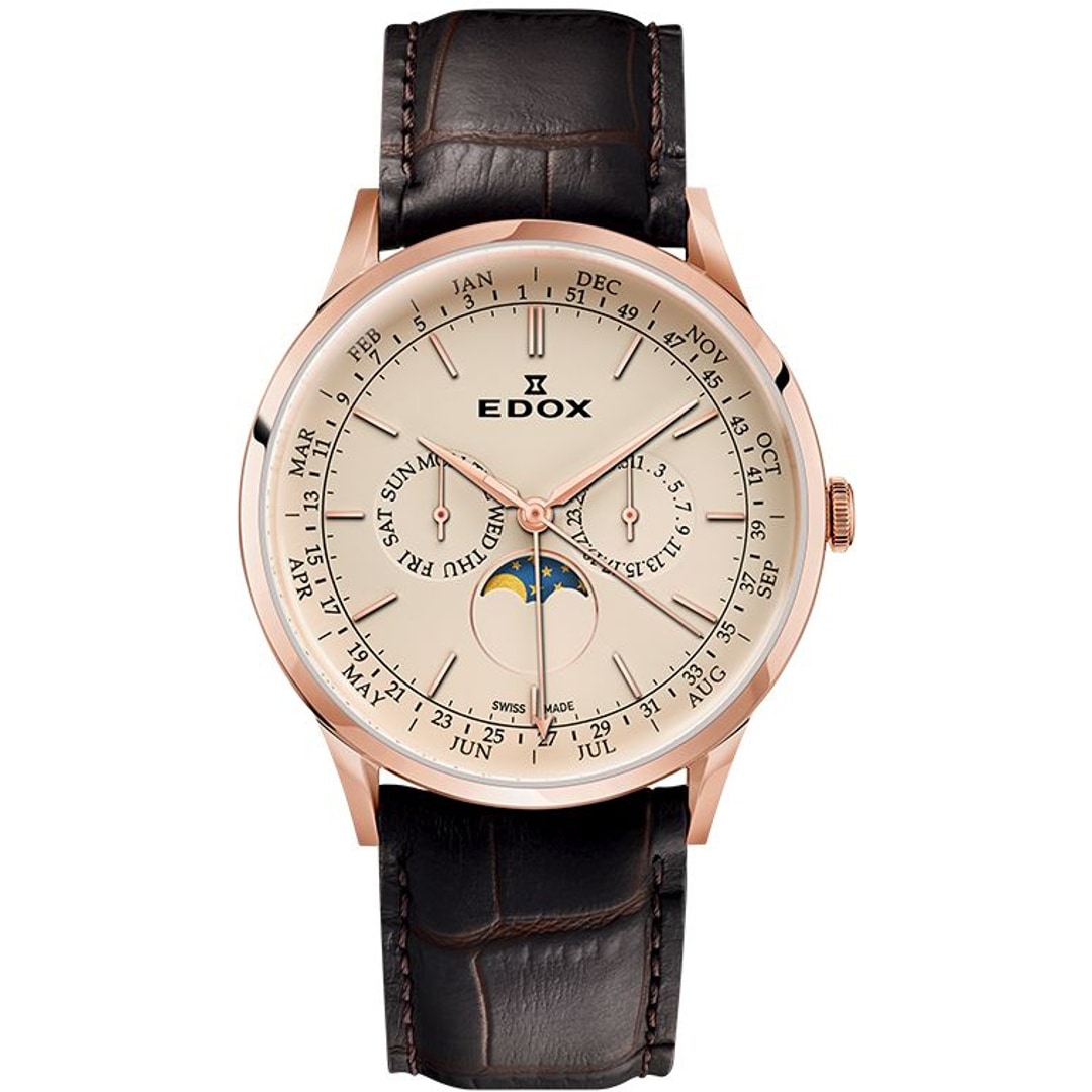 40101 37RC BEIR Edox Les Vauberts Moonphase