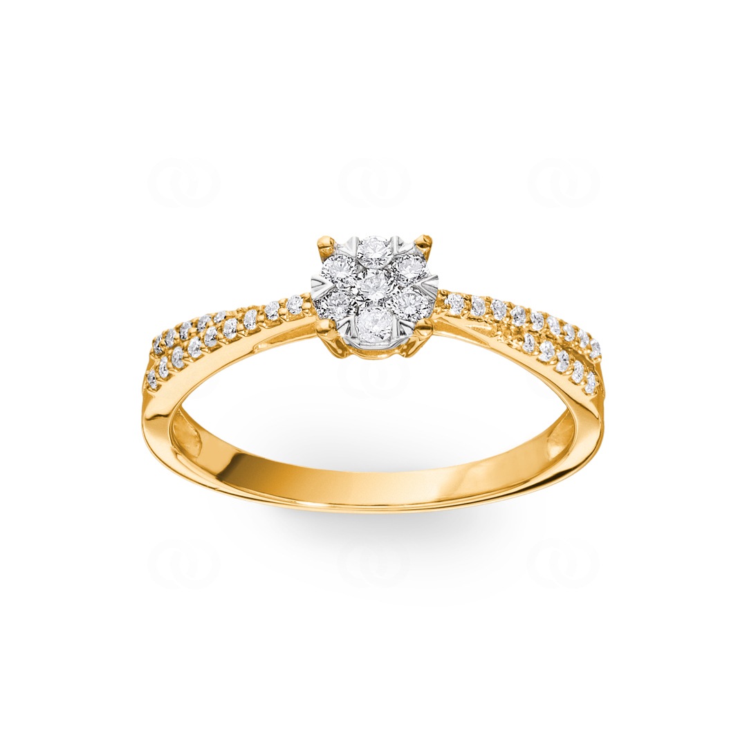 M 175104 Wert 2.450,- Brillant 0,50 Ct Ring 750 / 18 Kt Gold xxyy store