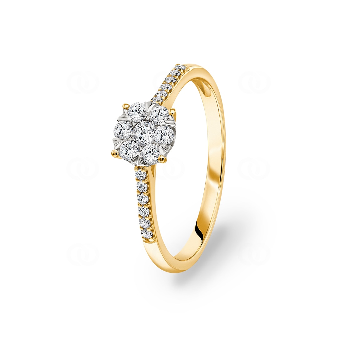 WERT 1190 store € BRILLANT RING 750er/18 K GOLD vxlt H915