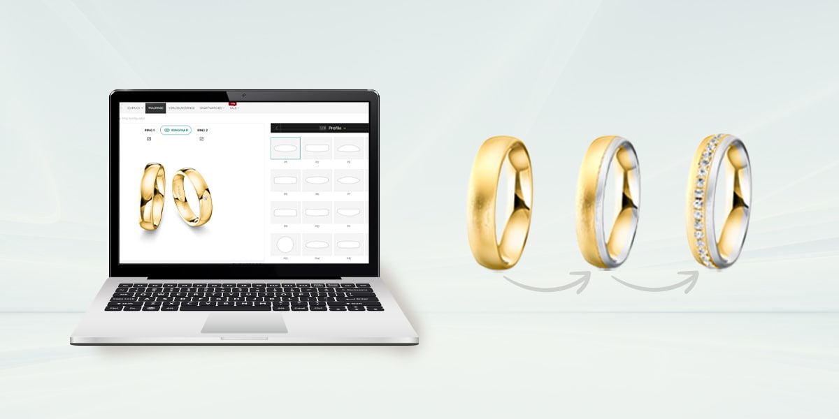 3D configurator for wedding rings